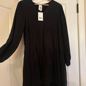 Black Long Sleeve Women's Dress